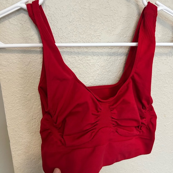 Fabletics | Yitty Nearly Naked Shapewear Midi Bra in Red size medium - Picture 2 of 4